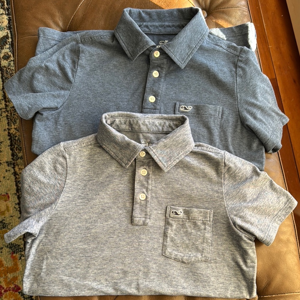 (2) Polo Shirts Vineyard Vines